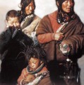 Familia tibetana (2) Chen Yifei chino